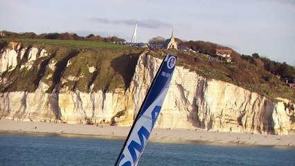 Transat Jacques Vabre 2015 - Images aériennes - Passage à Etretat