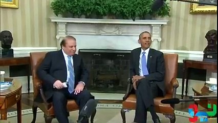 دیکھئے وزیراعظم نواز شریف کی اوباما کیساتھ دلچسپ ملاقات۔