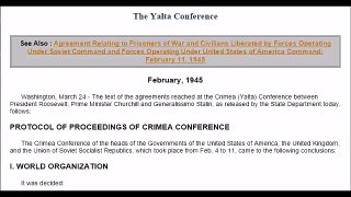Communist: Yalta Agreement