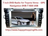 Custom Stereo for Toyota Verso Car GPS Navigation Radio DVD Bluetooth TV