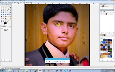 How to change eye colour in GIMP 2.8