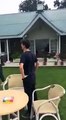 Imran Khan playing cricket with his sons