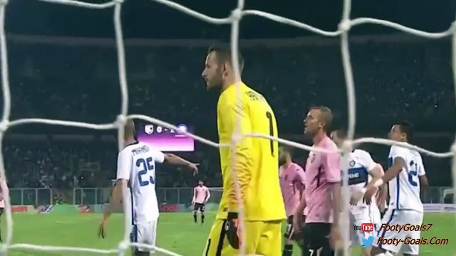 Alberto Gilardino Goal - Palermo vs Inter Milan 1-1 (Serie A 2015)