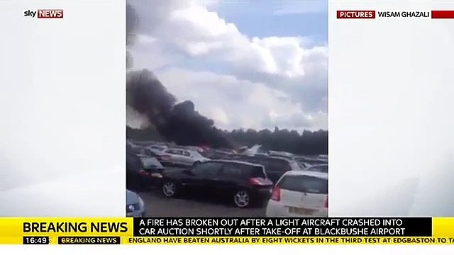 Plane Crashes Into Hampshire Car Auction