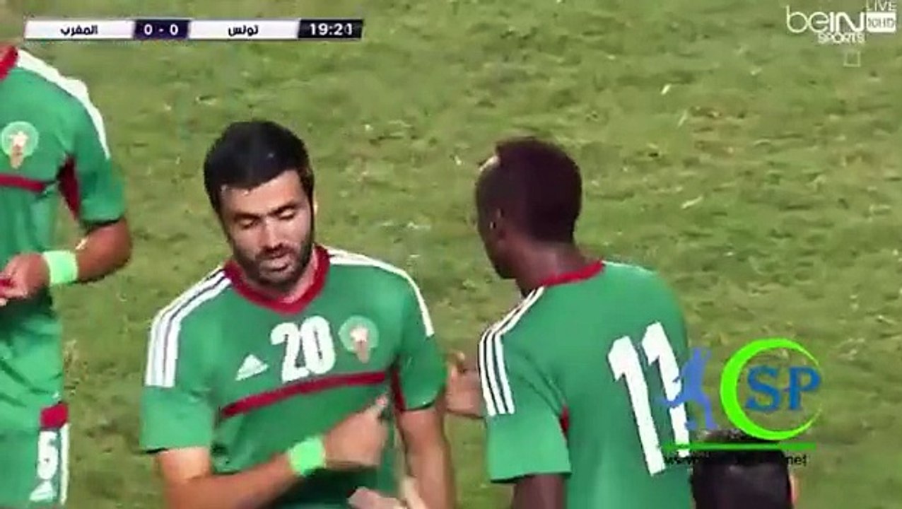 شاهد اهداف  مباراة تونس والمغرب 25-10-2015 تصفيات بطولة إفريقيا للاعبين المحليين