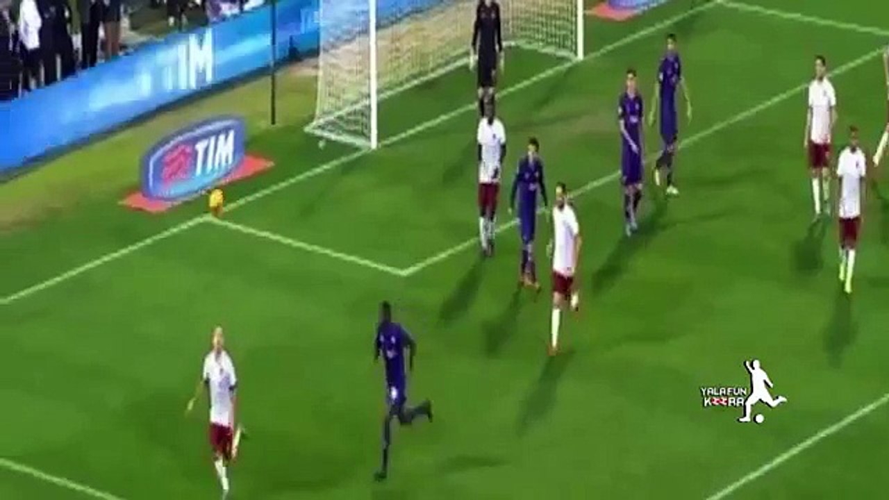 لقطة طرد محمد صلاح ضد فيورنتينا - روما وفيورنتينا 2-1 - فهد العتيبي 25/10/2015
