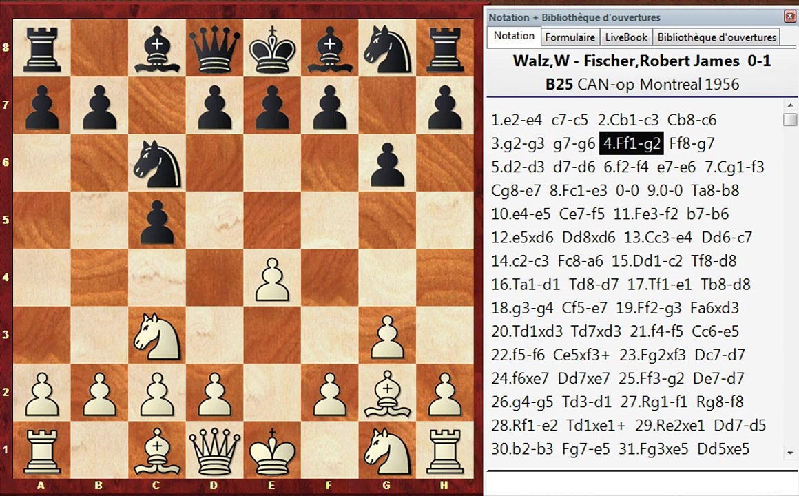 Wall Vs Fischer  Montreal 1956 0-1