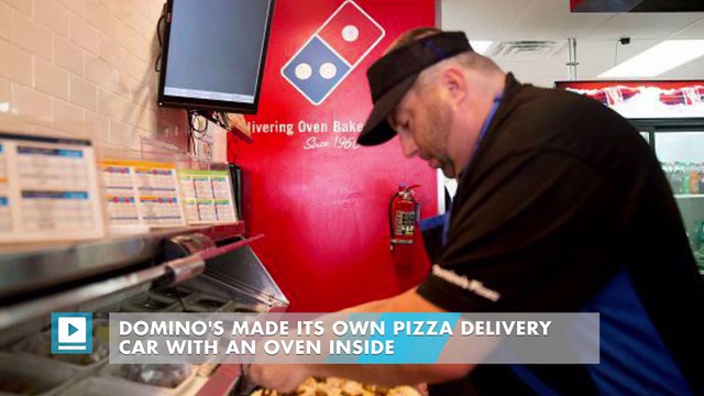 Domino's made its own pizza delivery car with an oven inside