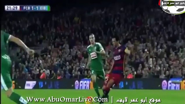 اهداف برشلونه 3 _ 1 ايبار في الدوري الاسباني . بتعليق احمد الطيب . 25 اكتوبر 2015