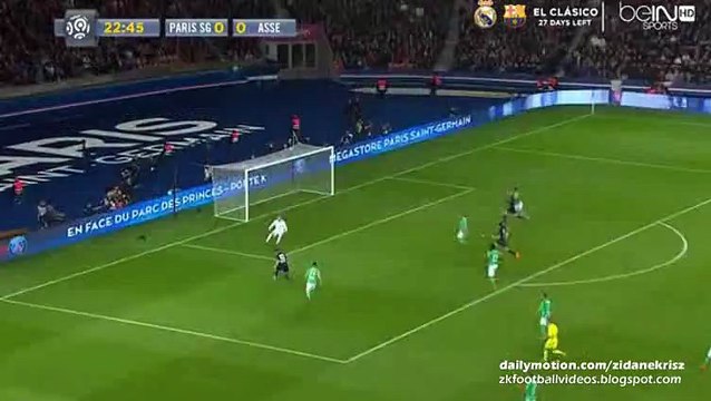 Layvin Kurzawa 1:0 First Goal | Paris Saint Germain v. Saint Etienne 25.10.2015 HD