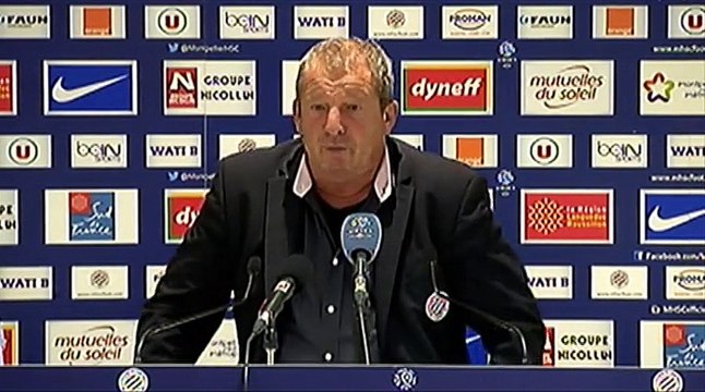 Rolland Courbis après MHSC 2-0 SC Bastia