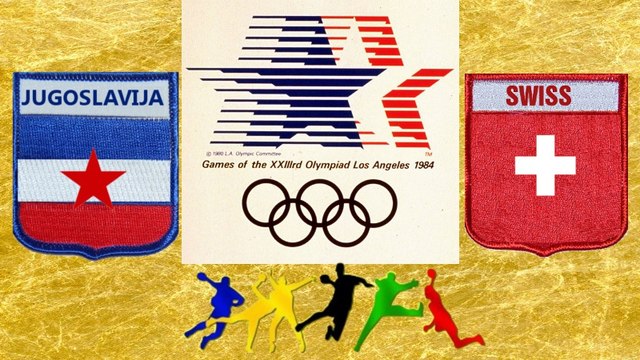 HANDBALL гандбол LOS ANGELES 1984 JUGOSLAVIJA SWISS