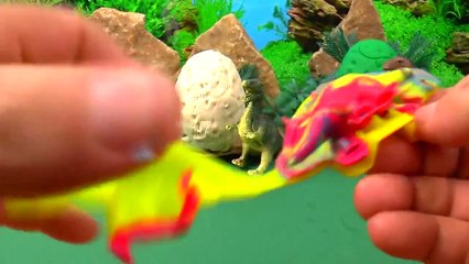 Jurassic Park Dinosaurs Surprise Eggs PLAYDOH DINOSAURS динозавры ไดโนเ