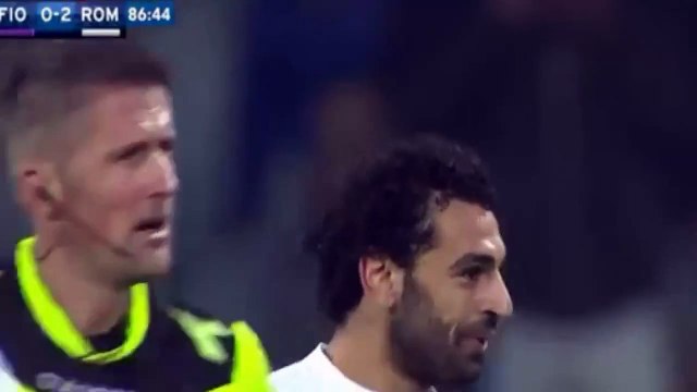 طرد محمد صلاح - مبارة روما و فيورنتينا - تعليق فهد العتيبى - 25-1-2015 -HD