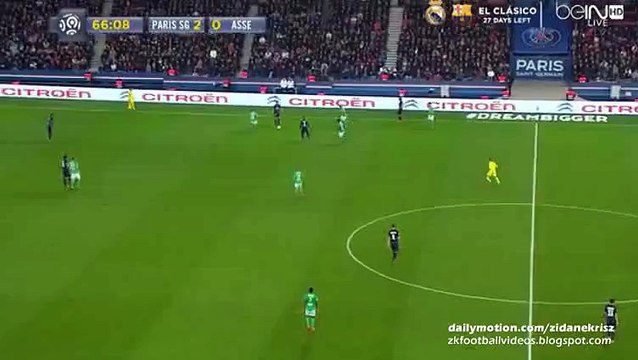 3-0 Zlatan Ibrahimovic GOAL, Cavani Asssist - Paris Saint Germain v. Saint Etienne 25.10.2015 HD