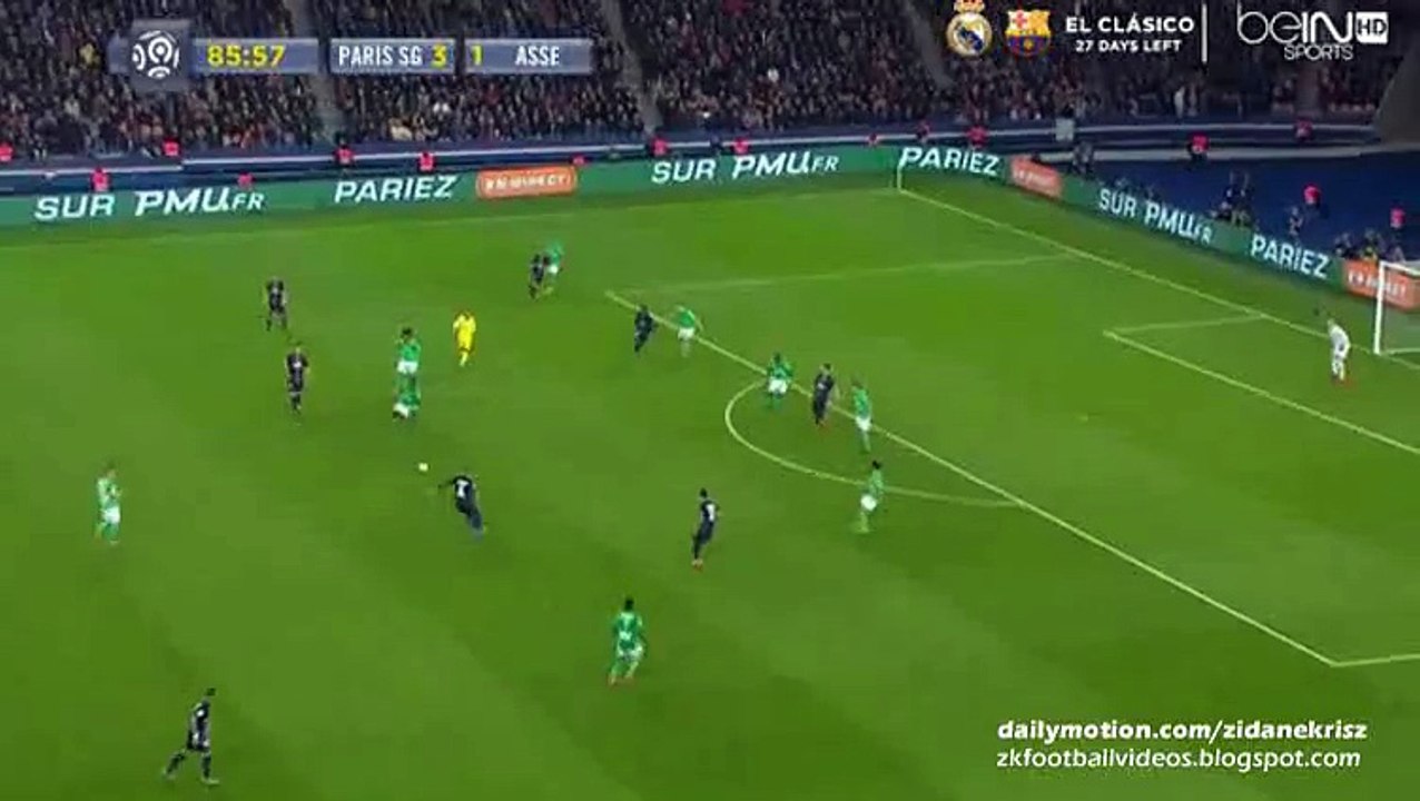4-1 Lucas Moura GOAL - Paris Saint Germain v. Saint Etienne 25.10.2015 HD