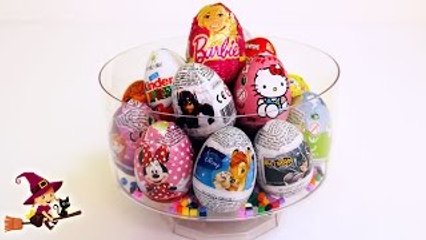 Huevos Sorpresa de Hello Kitty, Cenicienta, Barbie, Minnie Mouse Surprise eggs