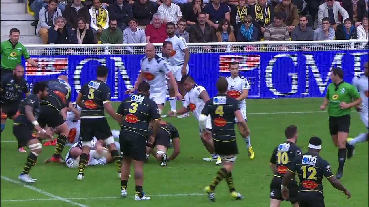 TOP 14 - La Rochelle - Agen : 23-6 - Essai Levani BOTIA (LAR) - Saison 2015/2016