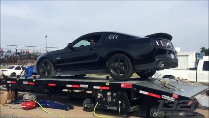 Tyre Explodes On Dyno Run