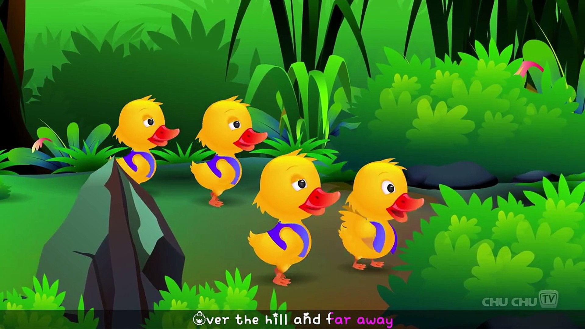 Five Little Ducks Nursery Rhyme With Lyrics Cartoon Animation Rhymes &  Songs for Children - Dailymotion Video