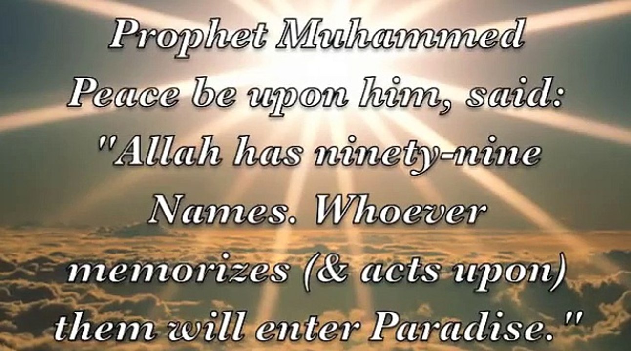 99 Names of Allah with meanings & benefits
