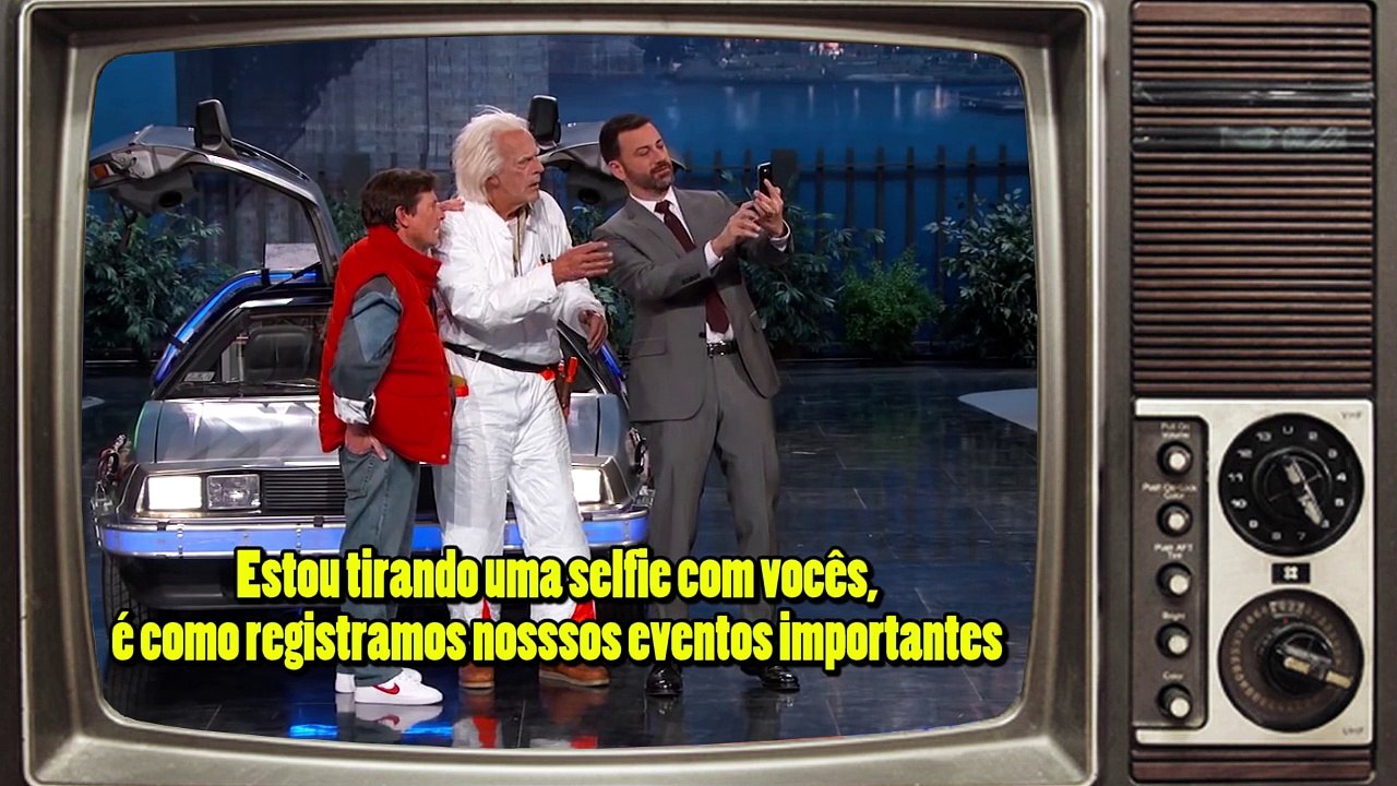 Marty Mcfly e Doc Brown em 2015 - Legendado