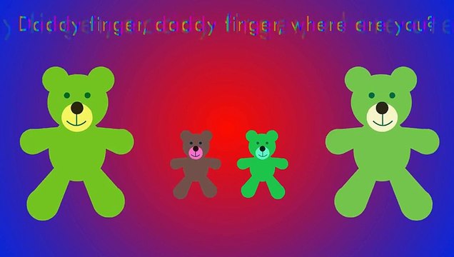 Gummy bear Finger Family Cartoon Animation Nursery Rhymes gummy bear song with lyrics Full