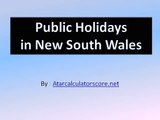 Public holidays 2016 New South Wales