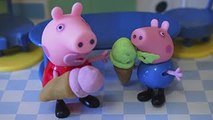 Peppa Pig y George comen unos helados De Plastilina Play Doh