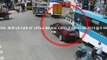 Bus Vs Car | Caught by CCTV Cam | Live Accidents in India | Tirupati Traffic Police