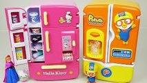 Hello Kitty Pororo Refrigerator toys 헬로키티 뽀로로 냉장고 겨울왕국 미니�