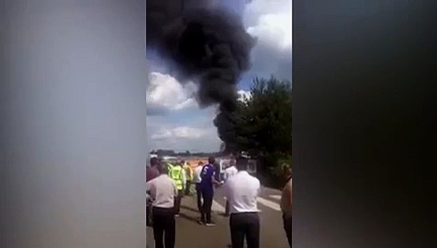Hampshire plane crash: Aircraft crashes at Blackbushe Airport