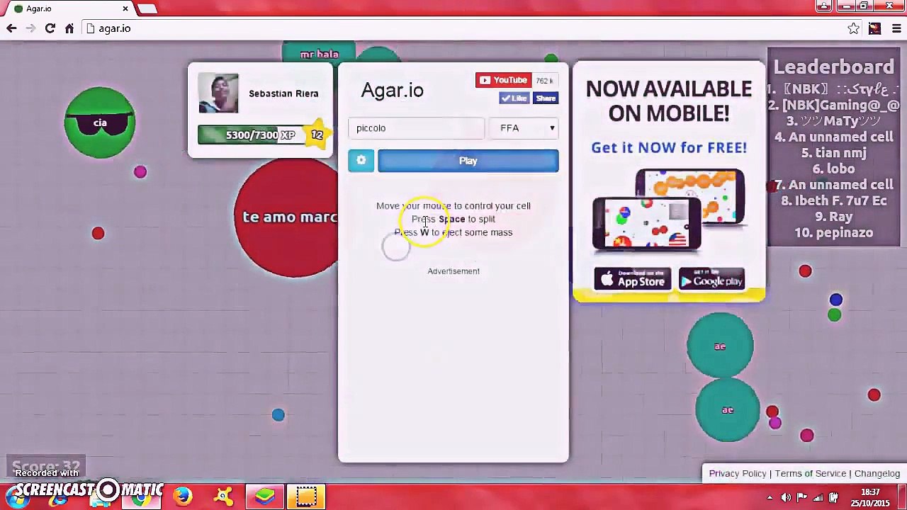 jugando agario¡¡¡ dia de fails