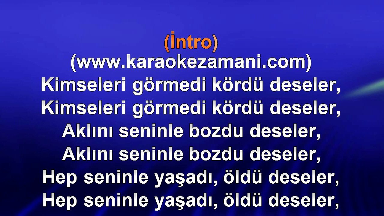 Orhan Ölmez - İki Elin Kanda Olsa Da Gel - 2008 TÜRKÇE KARAOKE