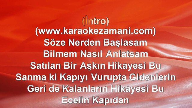 Ömer Danış - Kahpelik Son Moda - 2004 TÜRKÇE KARAOKE