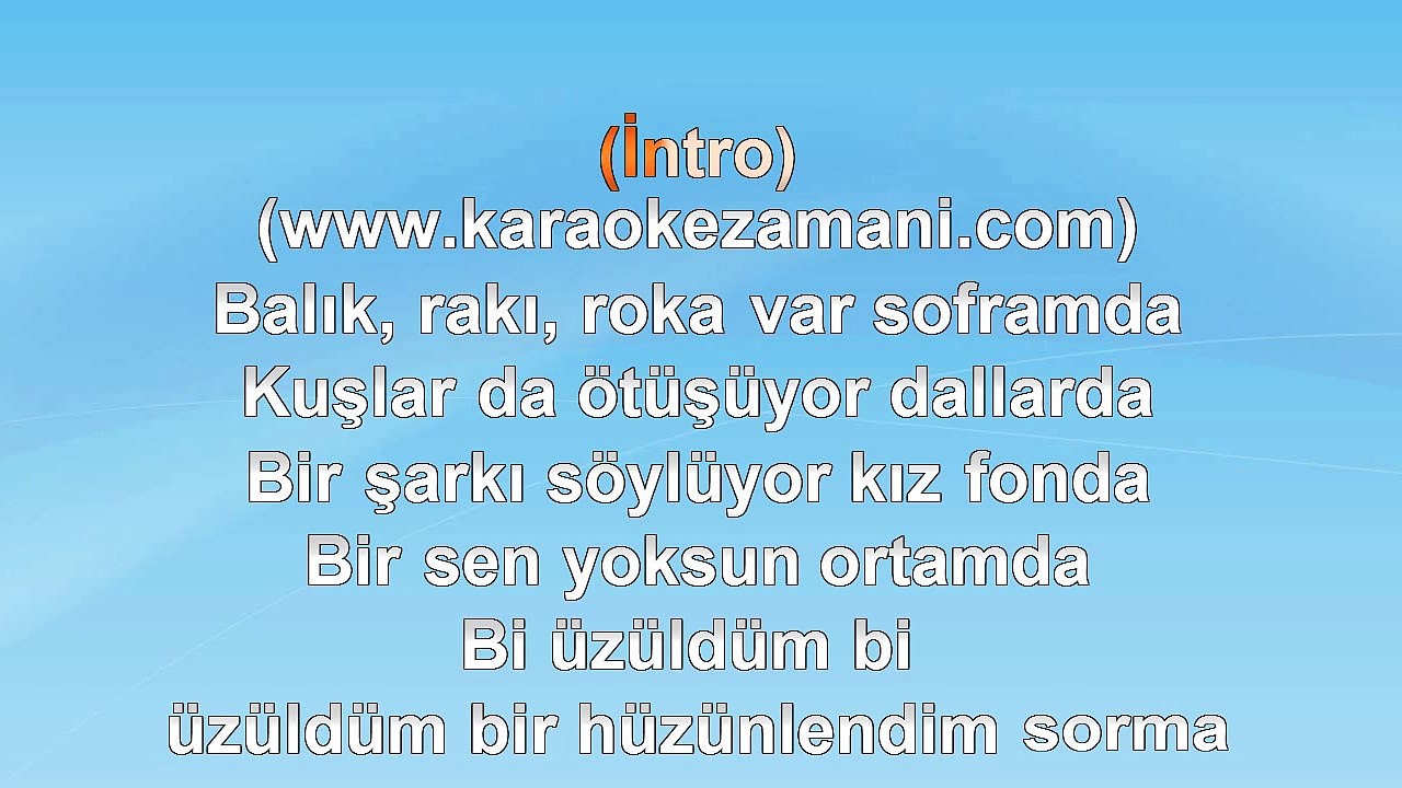 Özcan Deniz - Bir Dudaktan - 2004 TÜRKÇE KARAOKE