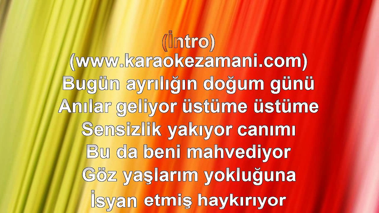 Özgün - Direniyorum Yokluğuna - 2009 TÜRKÇE KARAOKE