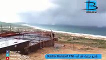 ‫فيديو لإعصار بنزرت مشهد مخيف و مرعب