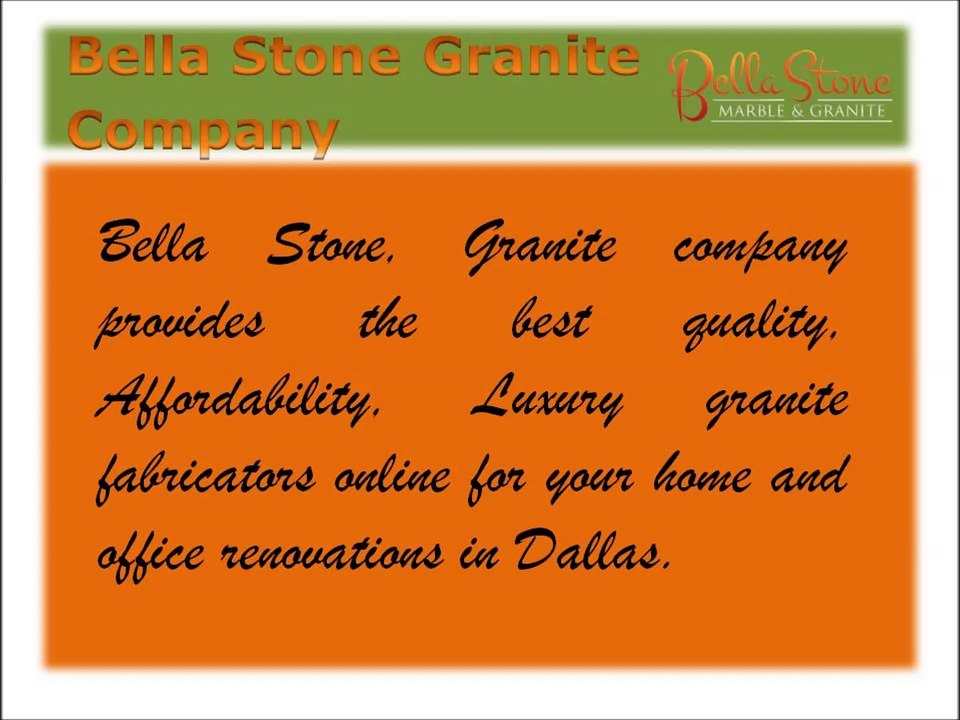 Bella Stone Granite Company