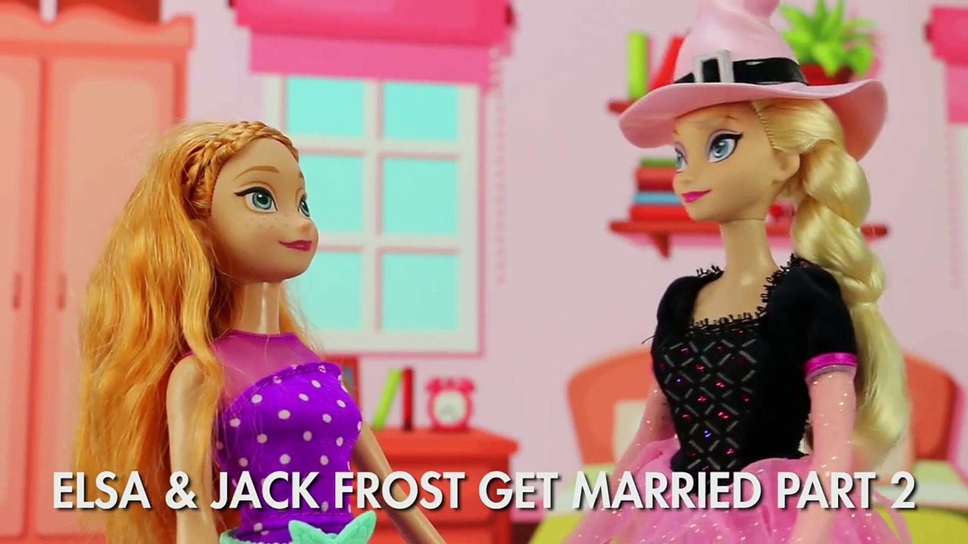 Frozen Wedding with Anna Elsa Jack Frost and Evil Cousin Asle. DisneyToysFan