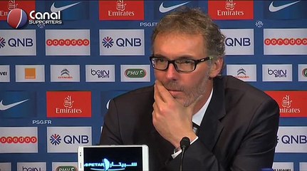 PSG / ASSE - La conférence de presse d'après-match de Laurent Blanc