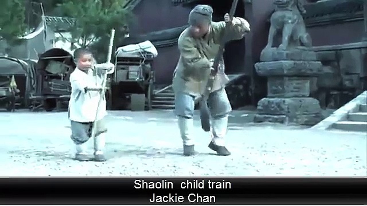 Shaolin child train Jackie Chan