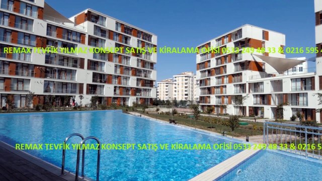 İSTANBUL PENDİK KURTKÖY DUMANKAYA KONSEPT İSTANBUL PROJESİN DE HAVUZ MANZARALI 1+1 KİRALIK DAİRE