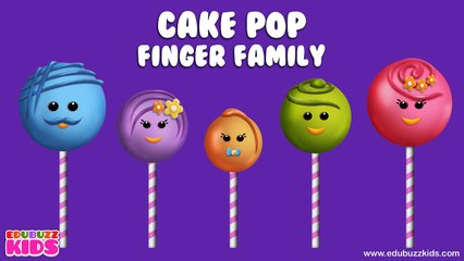 The Finger Family Cake Pop Family Nursery Rhyme | Cake Pop Finger Family Songs