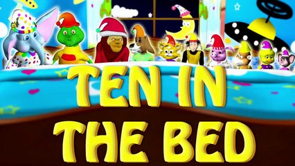 Ten In The Bed Childrens Song/Nursery Rhyme for Babies, Toddlers & Kids.