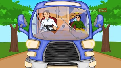 The Wheels On The Bus Go Round and Round | English Song | Animated Nursery Rhymes For Chil