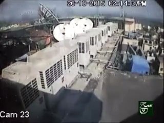Earthqukae cctv footage of private building camera..