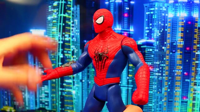 Spiderman Web Warriors Web Copter And Triple Attack Spider-man Toy Review and Parody