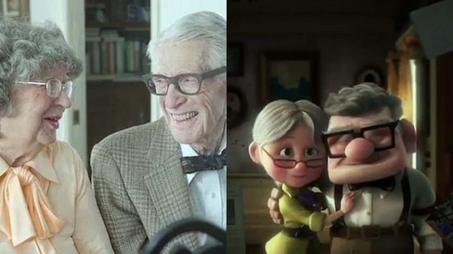 Ce couple d'octogénaire fête son anniversaire de mariage avec Là-Haut de Pixar