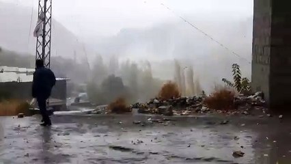 Snowstorm From Ultar After Earthquake